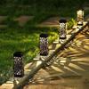 Solar Outdoor Lights, Solar Decorative Lights for Garden Lighting, Solar LED Vintage Hollow Garden Floor Lamp