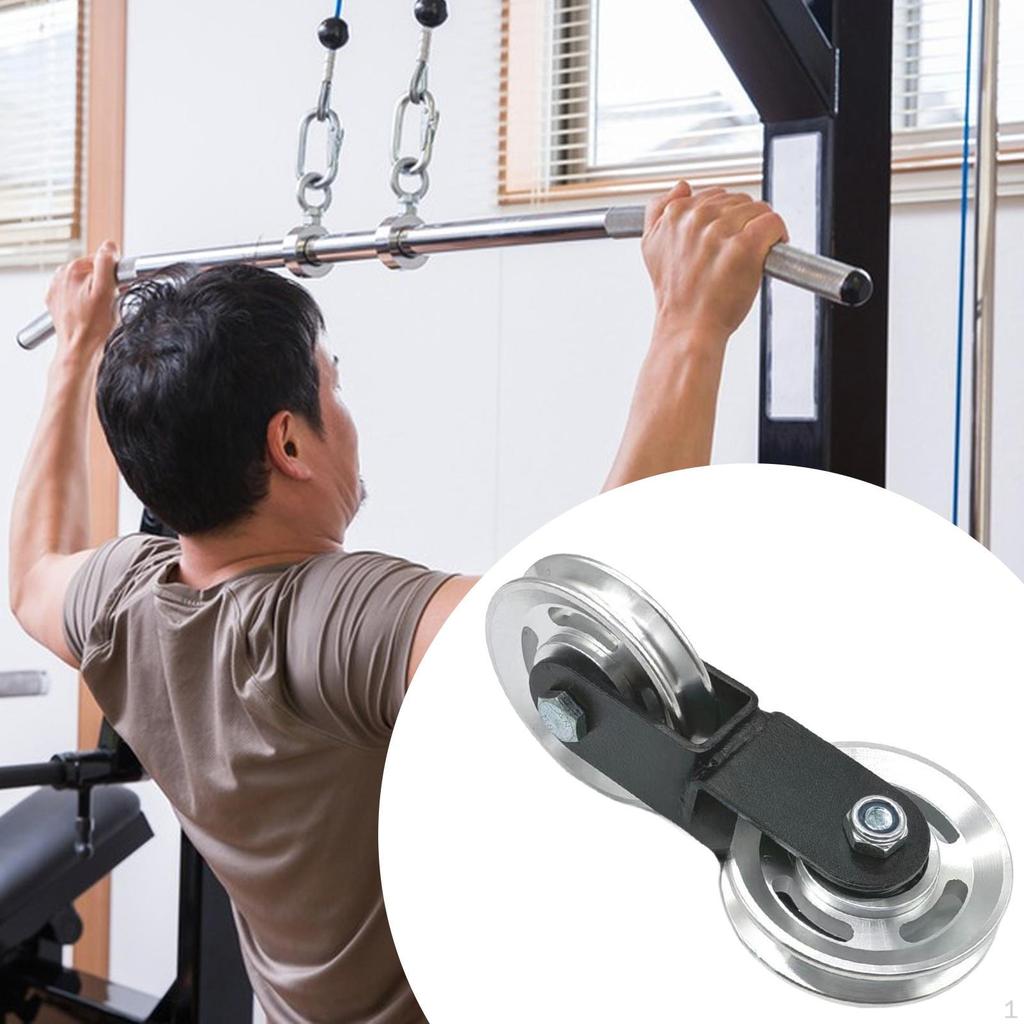 Akcesoria do podwójnego bloczka, Przyrząd do ściągania w dół, Solidny, Części zamienne do podnoszenia ciężarów, DIY Fitness