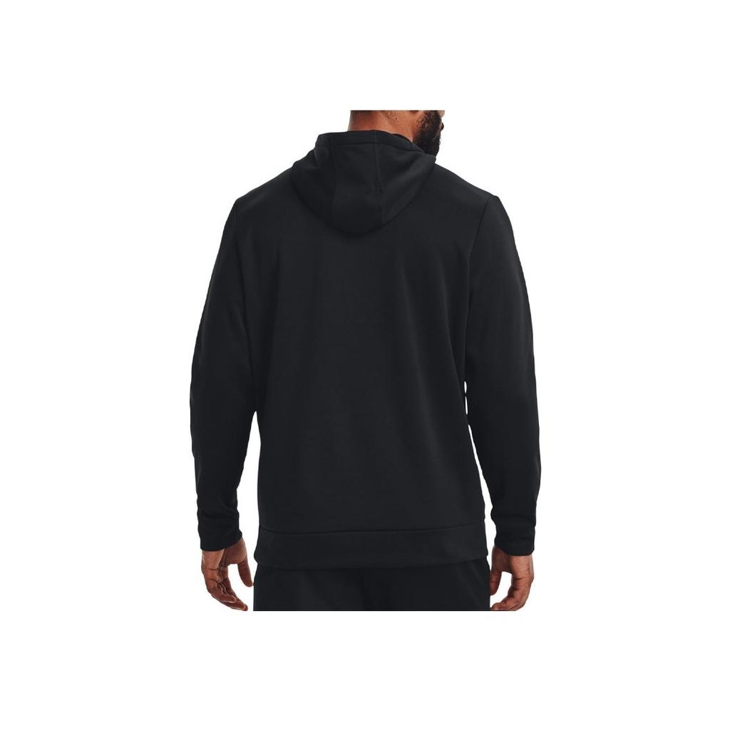 Under Armour Solid Color Logo Casual Pullover Hoodie Men Tops Black 1373353-001