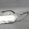 Brand High Definition Presbyopia Glasses Frame Men Women Rimless Prescription Square Eyeglasses Reading Eyeglasses