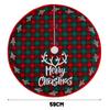 Christmas Tree Skirt Cartoon Crystal Velvet Xmas Rug Crafts Tree Surround Base Skirt Home Party Atmosphere DIY Scene Layout Prop