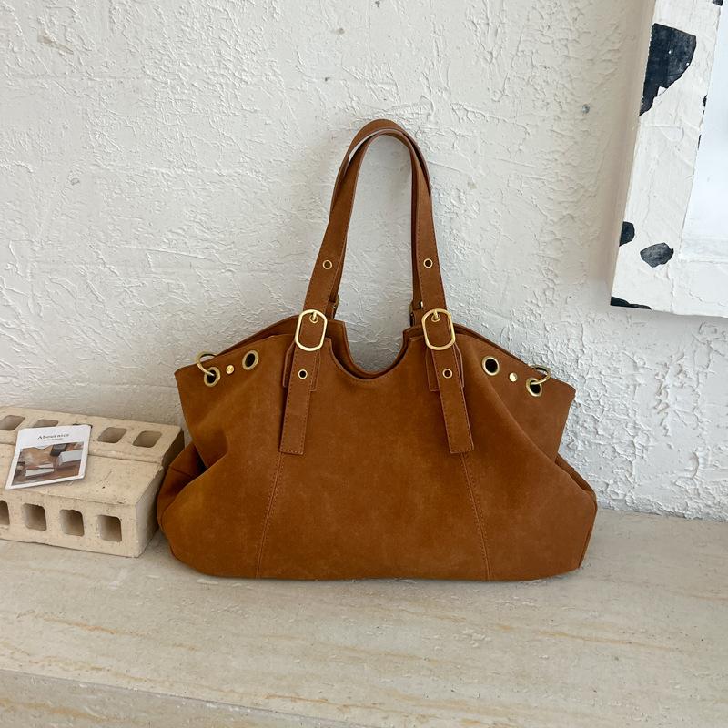 Borsa da Lavoro, Borsa a Shopper dallo Stile Rilassato, Semplice Borsa a Tracolla con Cinturino