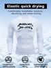 Men's Black Long Sleeve Brazilian Jiu-Jitsu Print Compression Rash Guard, Elastic Quick Drying Breathable Moisture Wicking BJJ & MMA Training Top