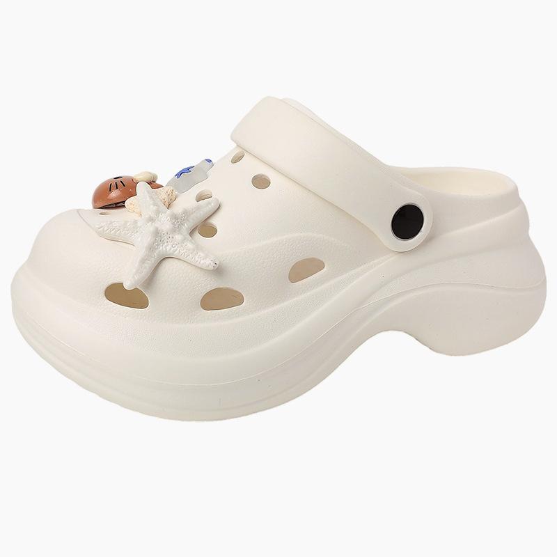 Slippers women's fashion versatile casual cute summer new beach shoes cool slippers hole shoes