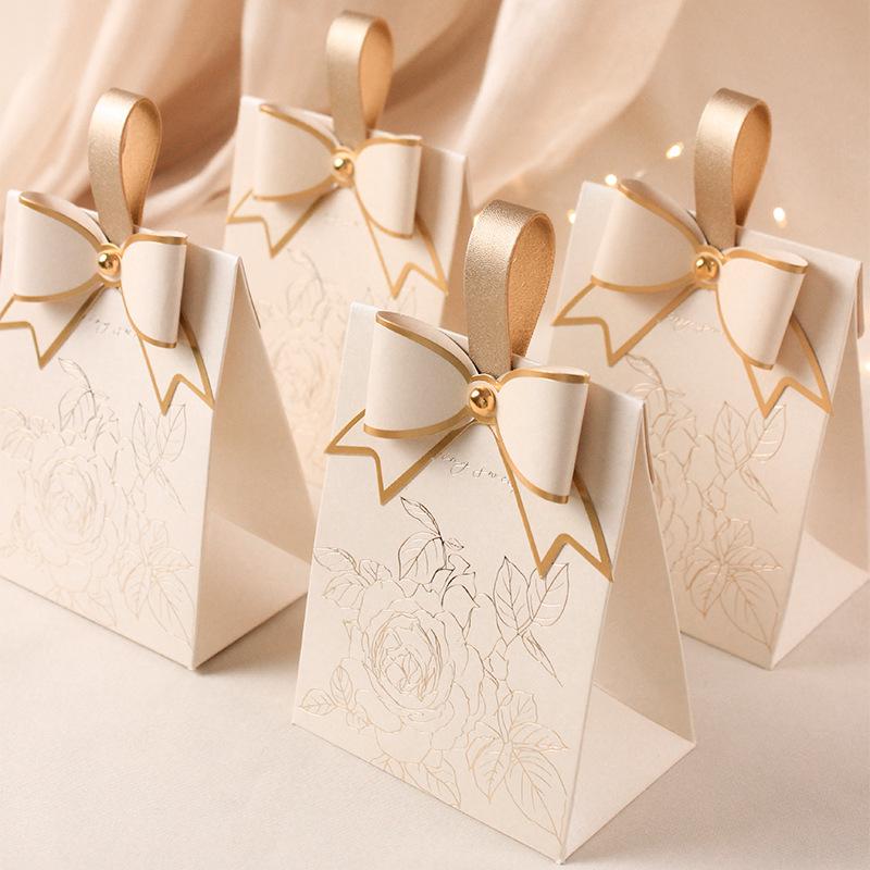 10Pcs Gift Bags, Candy Box Wedding Favors, Small Jewelry Packaging Bags, Kitchen Organizer Sack Set