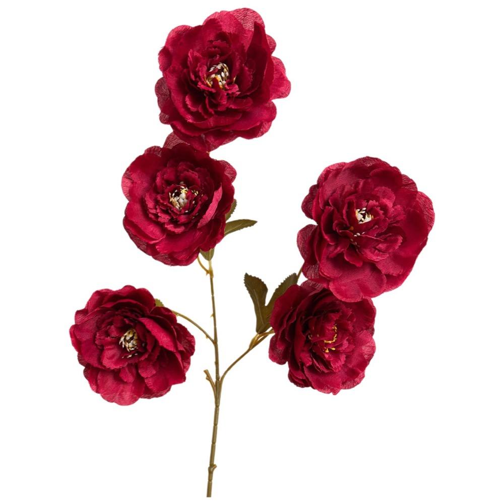 Lifelike 5 Flowers/Bundle Artificial Flowers Real Touch with Stems Fake Peony Floral Arrangements Fake Flower Bouquets Wedding