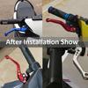 Nonslip Motorcycle Brake Gear Lever for CLICK150 Sturdy Aluminum Build Smooth Functionality Clutch Lever
