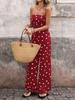 French Holiday Polka Dot Sleeveless Bandeau Jumpsuit (2026 Collection)