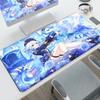Anime Genshin Impact Office Long Deskmat Cute Furina Game Antislip Mousepad Large Computer Keyboard Mat HD Print Rubber Cushion