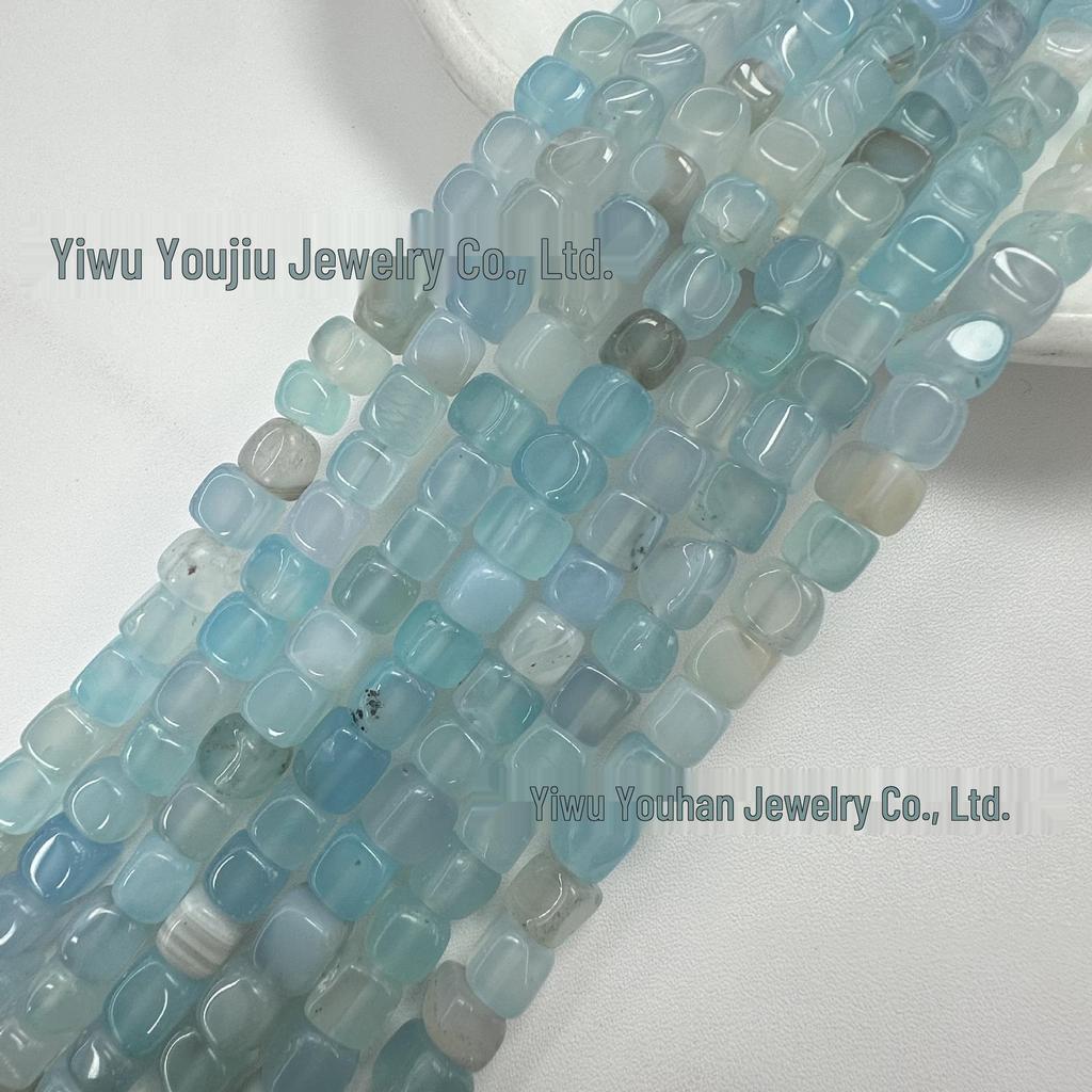 Square Weathered Sugar Cube Stone Beads - DIY Bracelet & Jewelry Accessories