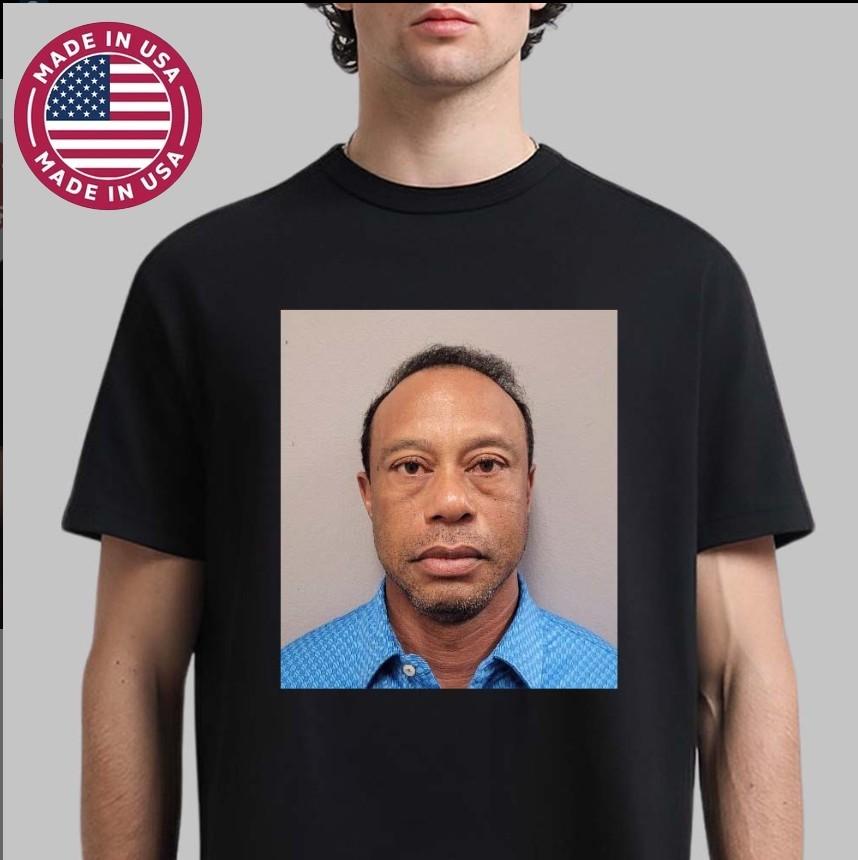 Tiger Woods 2026 Tour Shirt DUI Mugshot Golf Legend Funny Tee Masters 2026 S
