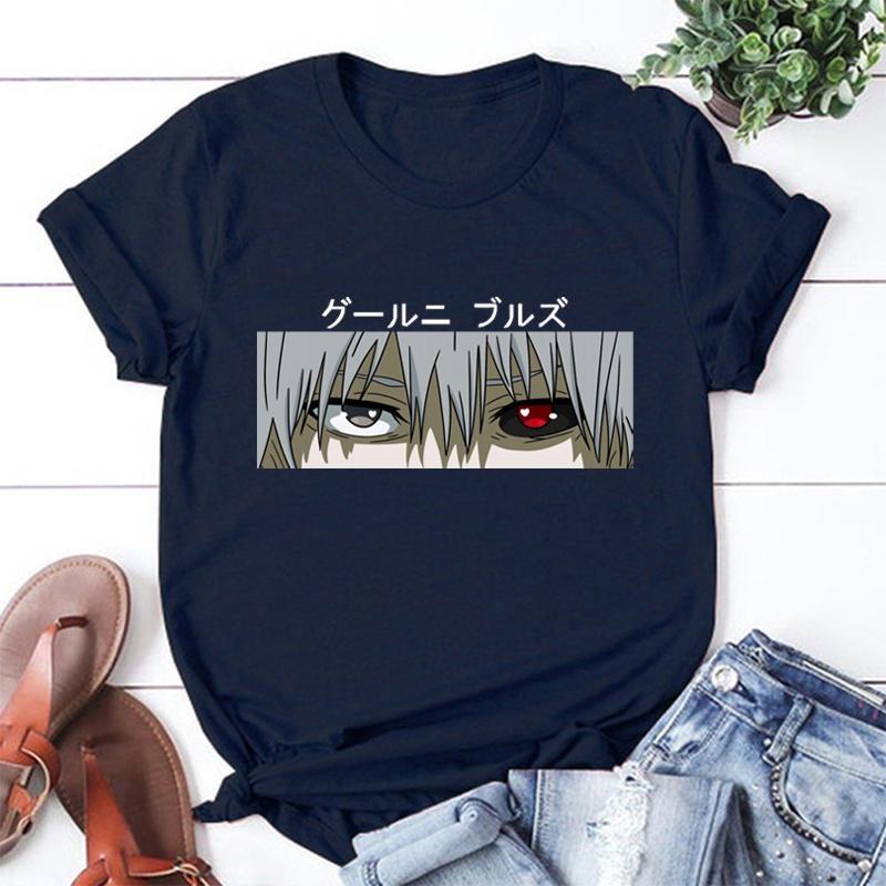 New Summer Printed T Shirt Unisex Casual Anime Harajuku T Shirt Streetwear Fashion Personality Round Neck Short Slee