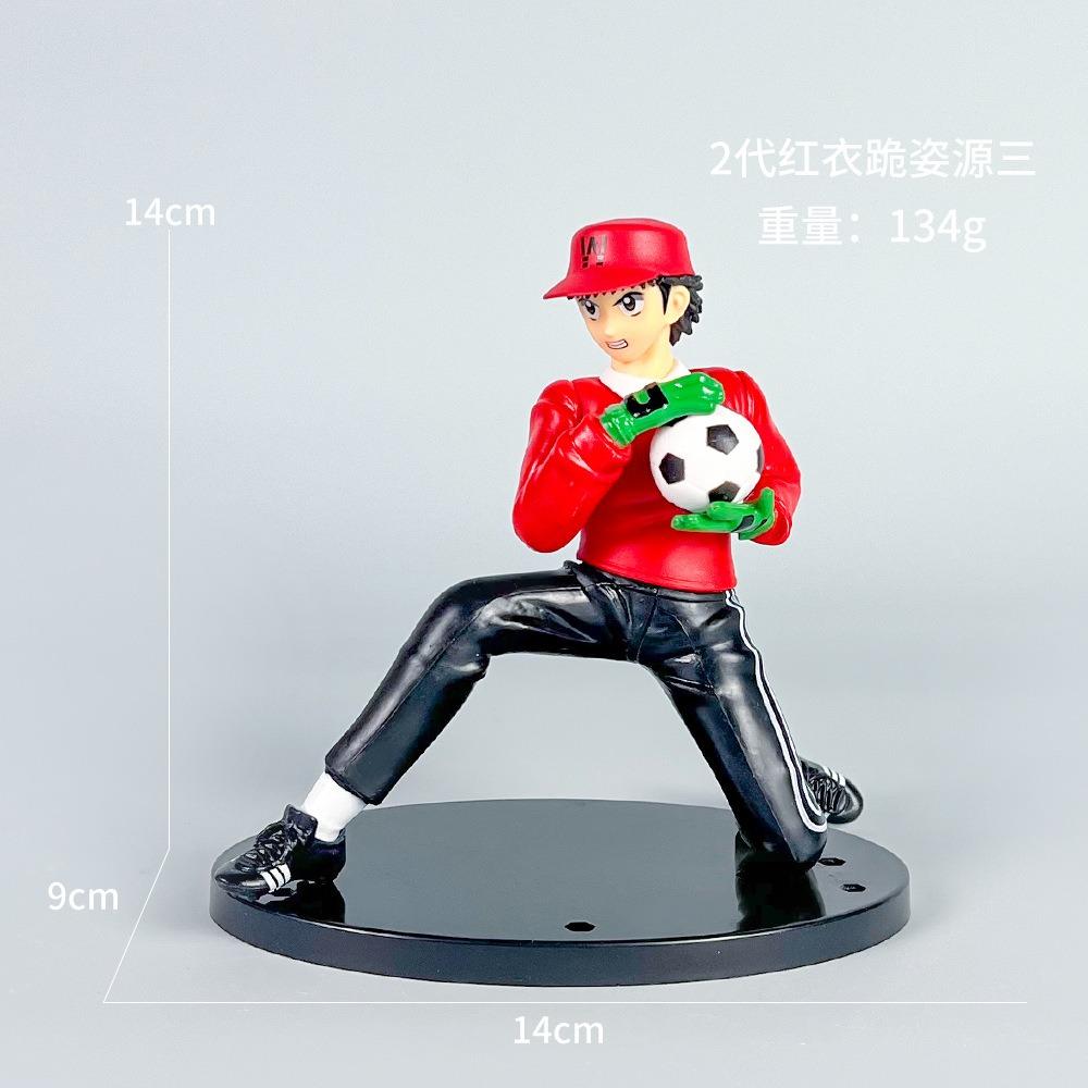 19cm captain tsubasa figure ozora tsubasa wakabayashi genzo anime model collection table ornament decoration holiday gifts