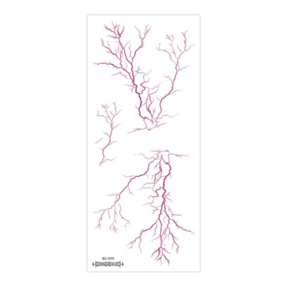 Crack Mark Temporary Tattoo Sticker Realistic Body Art Halloween Blood Vessels Tattoo Makeup