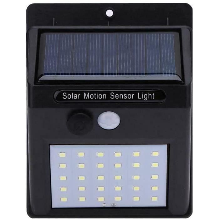 Lampes Solaires De Jardin Extérieur - 30 LED - Capteur De Mouvement Solaire - Lumières De Sécurité