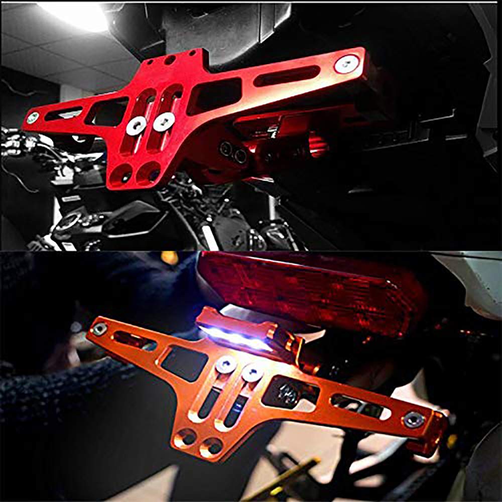 ONGMEIL License License Plate Stay License Plate Holder Machined Aluminum
