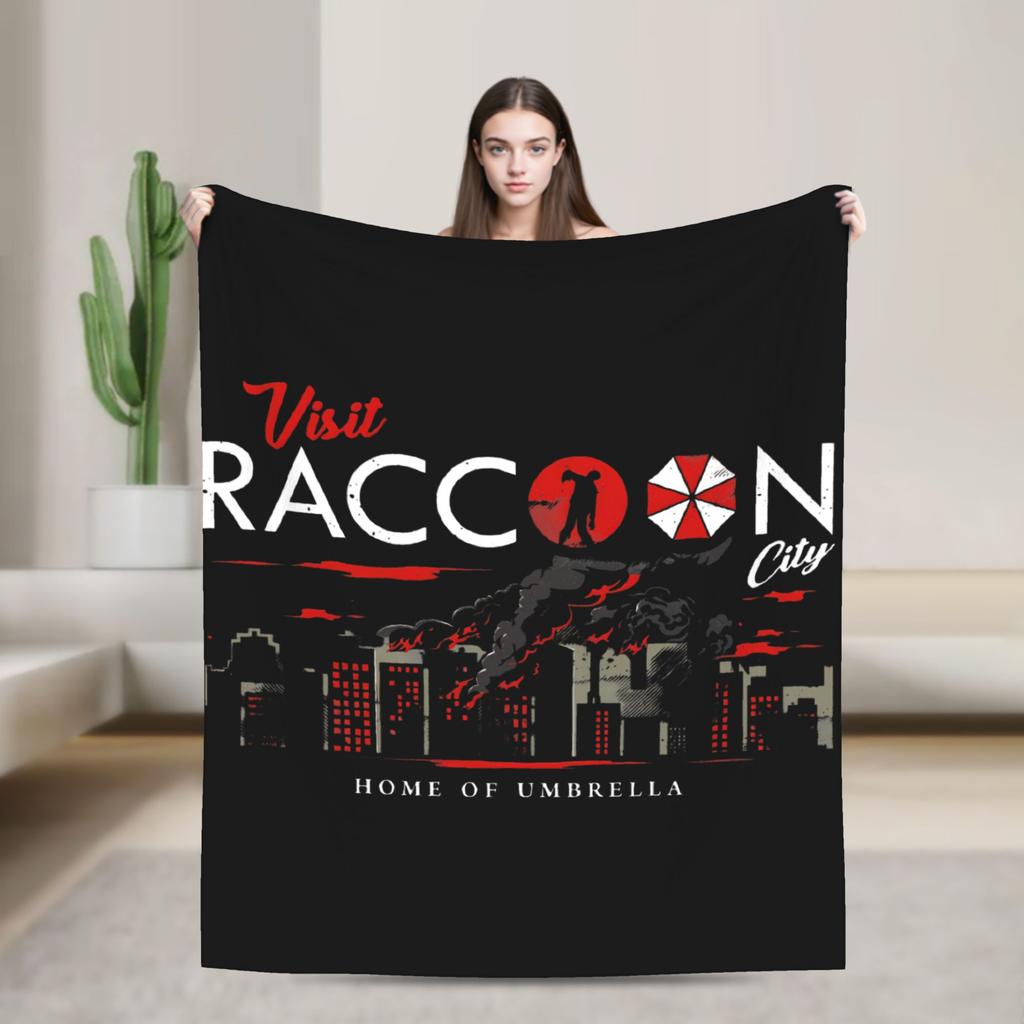 Leon The Chad Kennedy  Resident Evil Requiem Flannel Blanket Winter  Super Soft Throw Blanket for Bedspread Sofa Bed Cover
