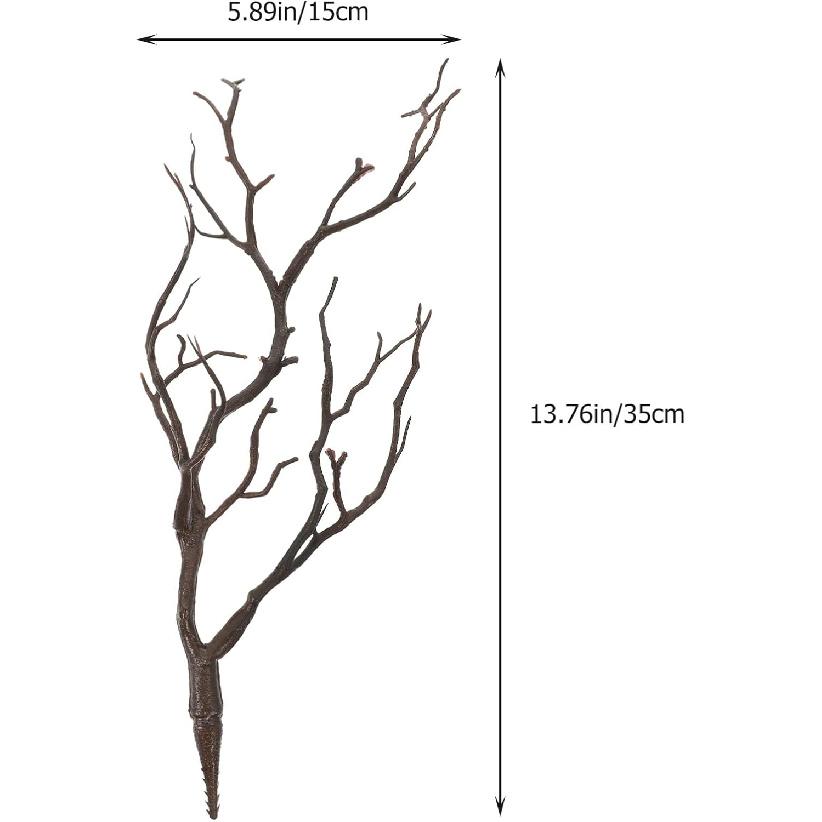 Antler Shaped Tree Branches: 4pcs Antler Shaped Tree Branch, Halloween Tree Branches Decoration, Decorative Branches, Artificial Dried Tree Branches