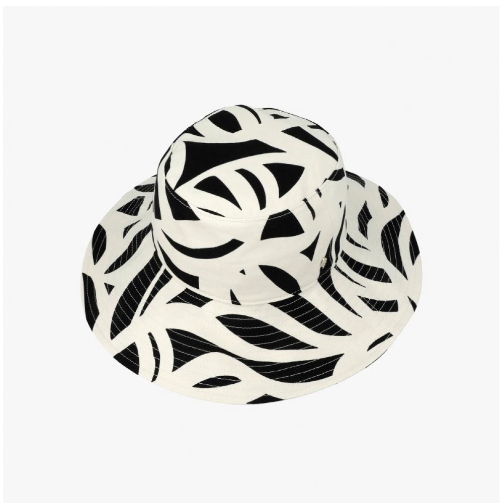Helen Kaminski Malibu Print Black Coconut Bucket Hat Hat51925