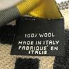 FENDI Zucca pattern Reversible Stole/Shawl Scarf wool Black/Beige