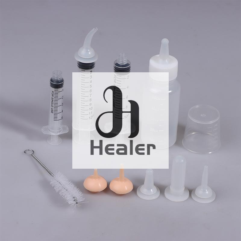 Newborn Pet Feeding Bottle Kit For Dog Cats Hamster Feeding Pacifier For Medicine Feeding With Silicone Nipple Pet Baby Supplies