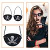 1-11pc Pirate Eye Patches Captain Hat Set Skull Felt One Eye Mask Halloween Cosplay Dress Up Scary Themed Party Props Decor