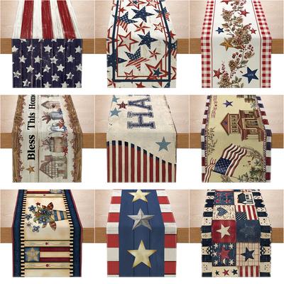 Tištěná vlajka na stůl Dekorace kuchyňského stolu Malý ubrus Malý ubrus