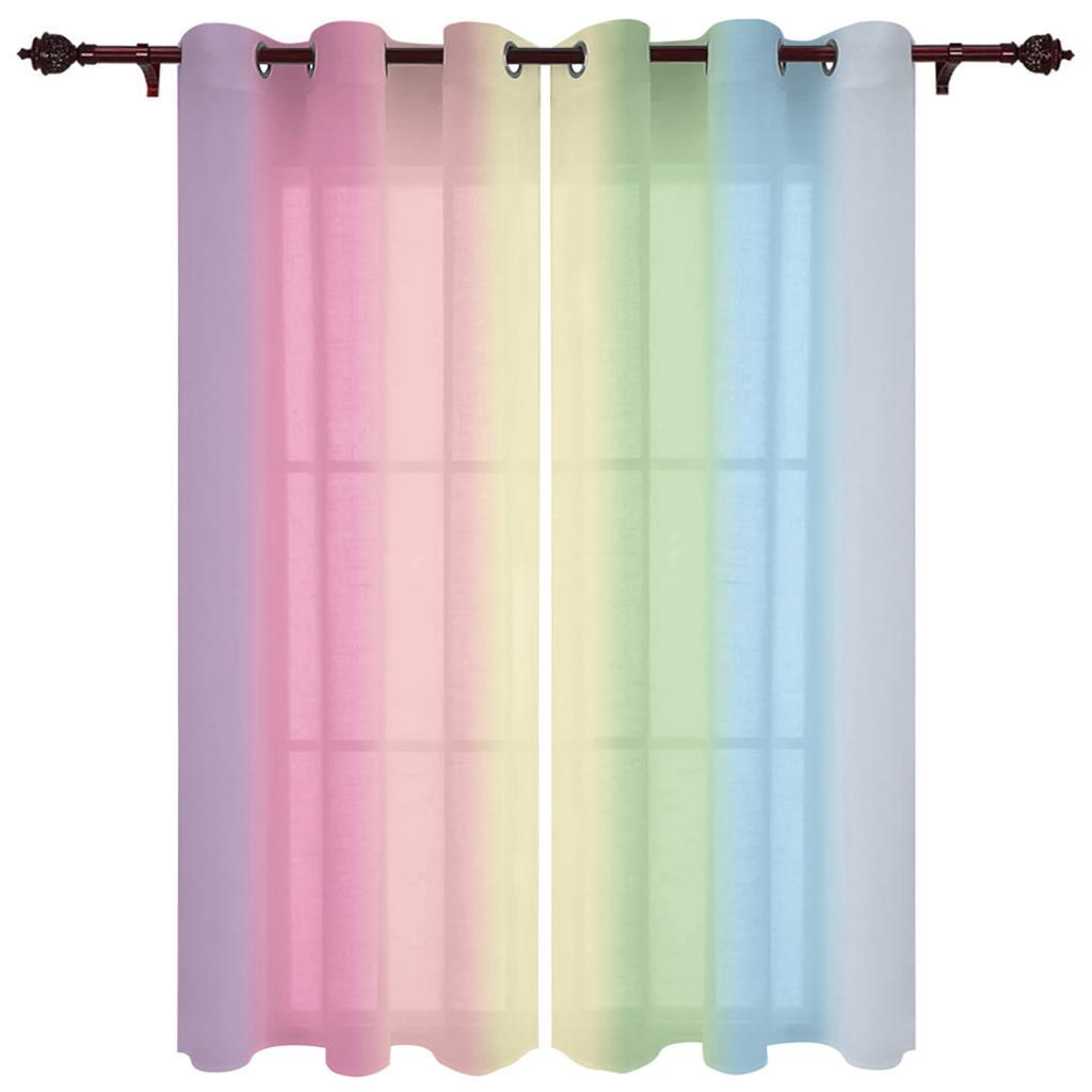 Candy Rainbow Stripes Vorhänge für Schlafzimmer Wohnzimmer Vorhänge Küche Kinderzimmer Fenster Vorhang Moderne Wohnkultur