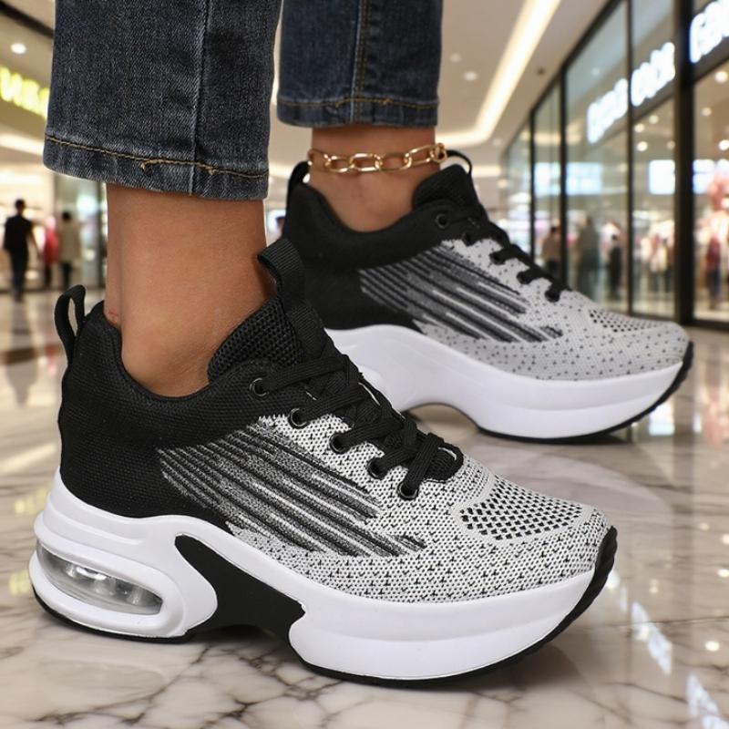 Newly Launched Trendy Womem Sneakers Spring Heels Wedges Height Increasing Vulcanized Shoes Zapatillas Mujer Platform Sneakers