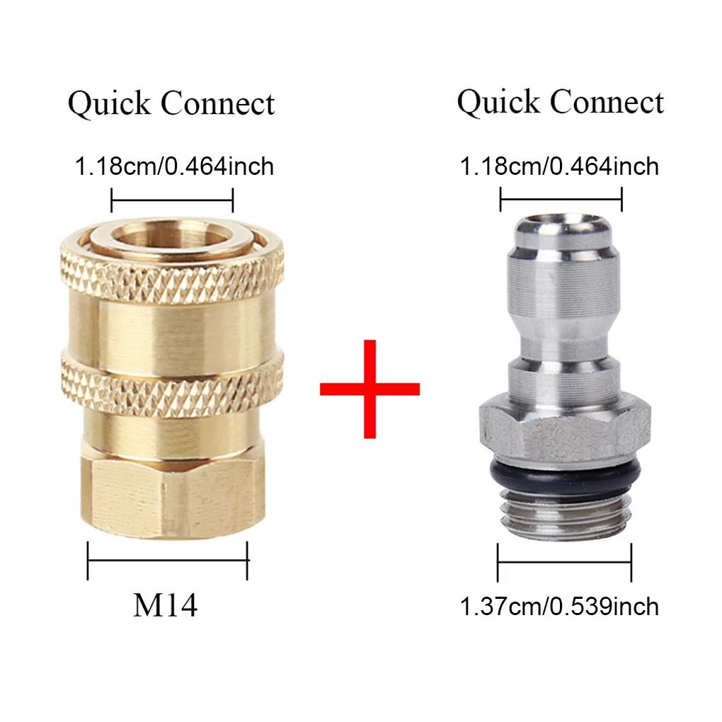 Pack of 2 M14 To 1 4 Inch Adapter Quick Connection Connector Accessory