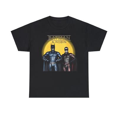 Batman och Robin T-shirt i tung bomull, Val Kilmer, Chris O'Donnell, Film