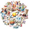 35pcs-100pcs Vintage Geography Stickers Educational History Teacher Reward Stickers DIY Stickers For DIY Phone Guitar Laptop
