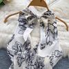 Celebrity Floral Halter Neck Backless Top - Women's Summer Trendy, Sexy, Versatile Vest