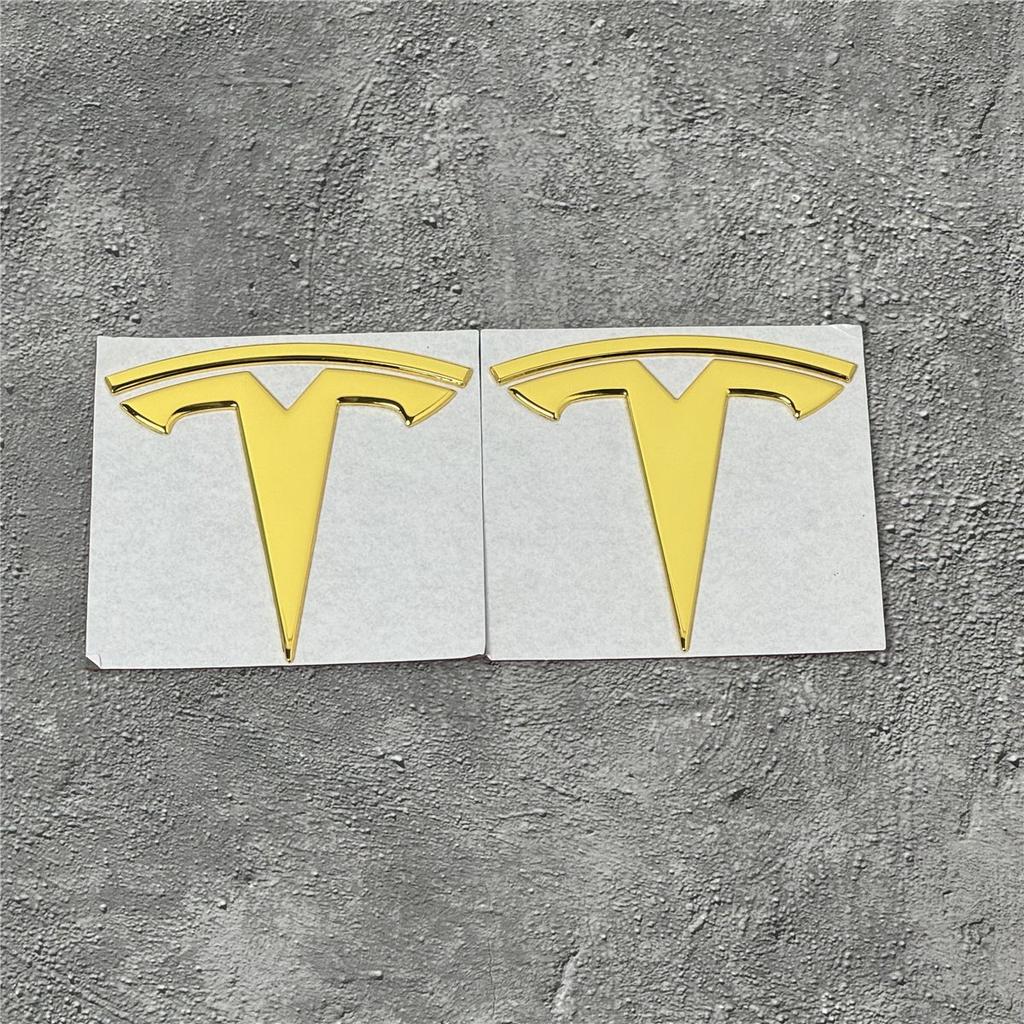 100% Authentic Tesla Model 3/Y Metal Logo Emblem - Front or Rear Trunk Replacement Kit Exterior Decoration Parts Car Accessory