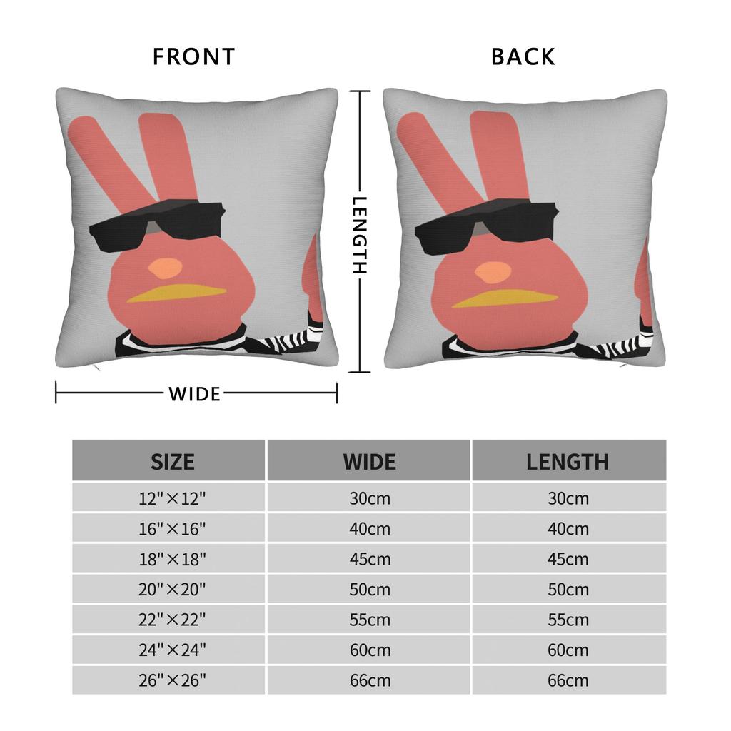 Comedy 31 M-Minutos Pillow Cover Red Bunny Soft Cushion Cover Vintage Pillow Case For Living Room Bed Chair