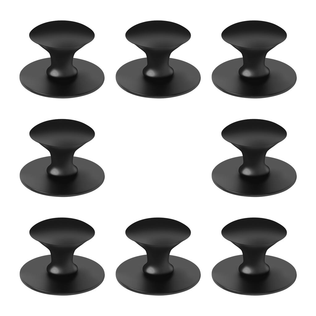 8 Stück Schlichte Selbstklebende Schubladenknöpfe Edelstahl Kein Bohren Schrankgriffe Dekorative Beschläge Knopf für Schublade Schrank