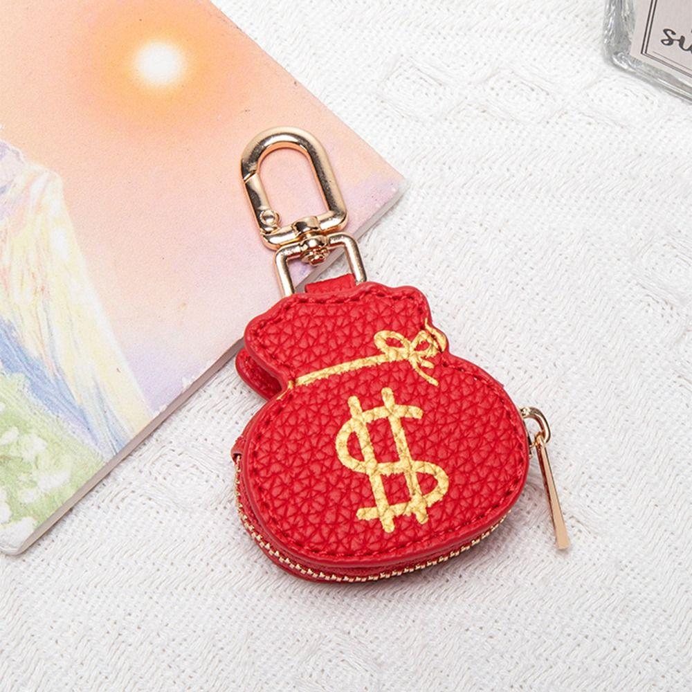 Cute PU Leather Pendant Coin Bag Money Bag Keychain Mini Panda Keychain  Women