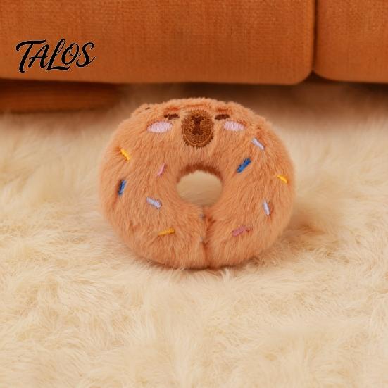 Catnip Cat Toy Donut Shape Toy, with Natural And Rattle Paper, PP Cotton Filling Stimulating Teaser Chew Bite Anxiety Relief Pet for Cats Teeth