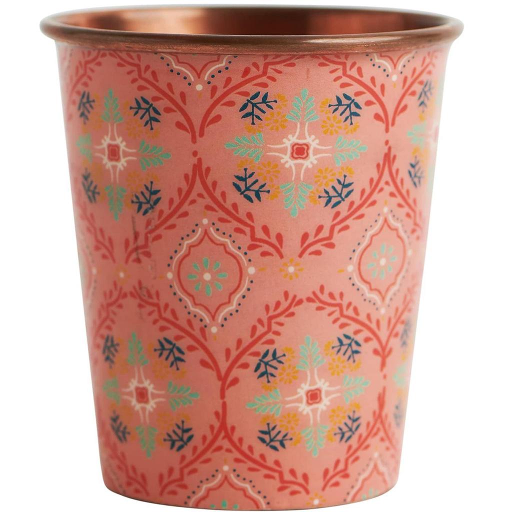 Moroccan Tile Copper Tumbler- Small, 300 ML ,The copper tumbler is perfect for everyday usage.
