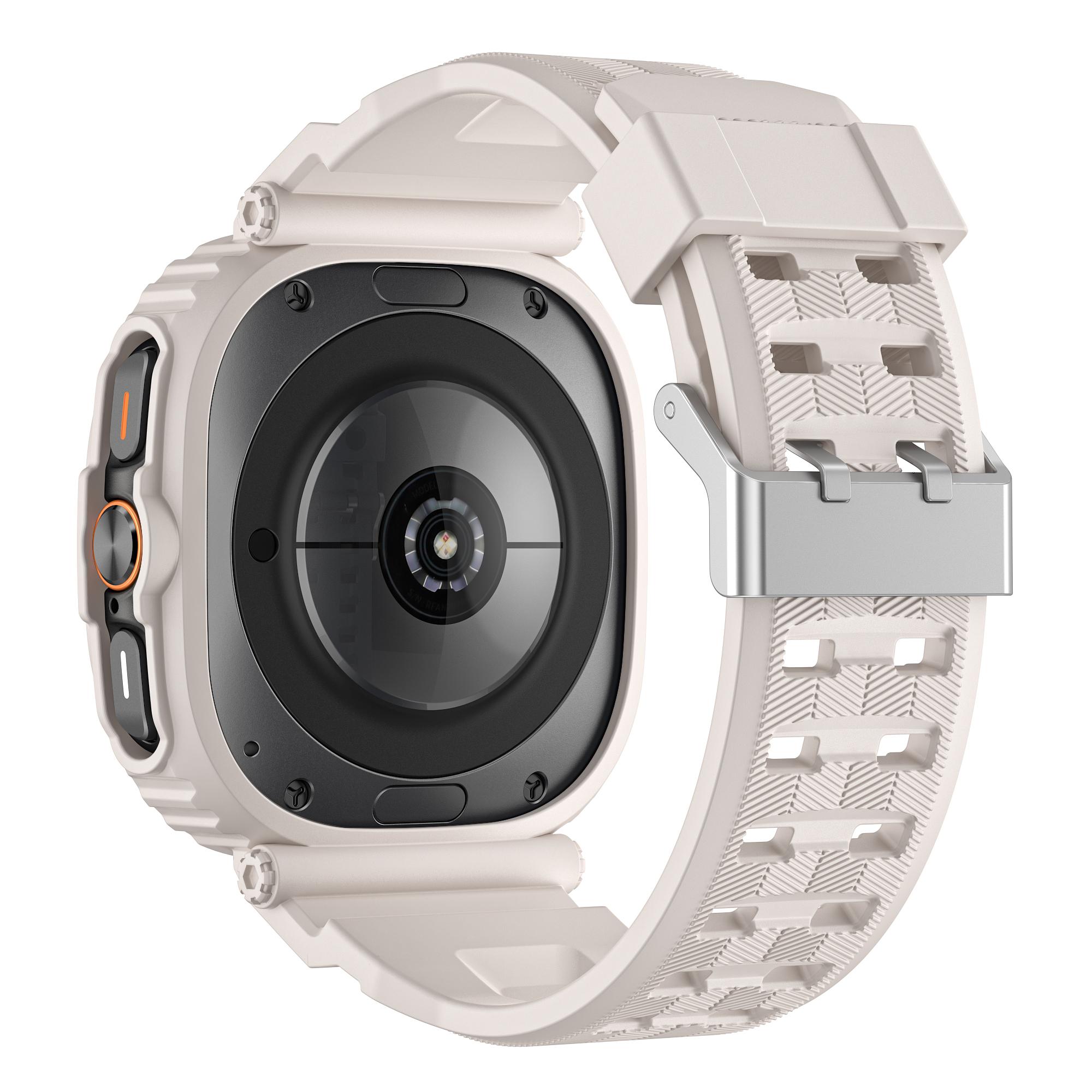 

For Samsung Galaxy Watch Ultra 47mm Watch Strap TPU Band with PC Watch Case G