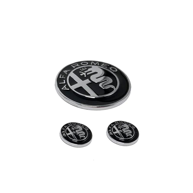 

3D Zinc Alloy Car Central Control Console Knob Logo Sticker Decoration Fit Alfa Romeo Giulia Stelvio