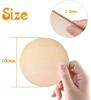 New Diameter 1-10CM Natural Unfinished Round Wood Slices Circles Discs for DIY Craft Kids Christmas Painting Toys Ornament Decor