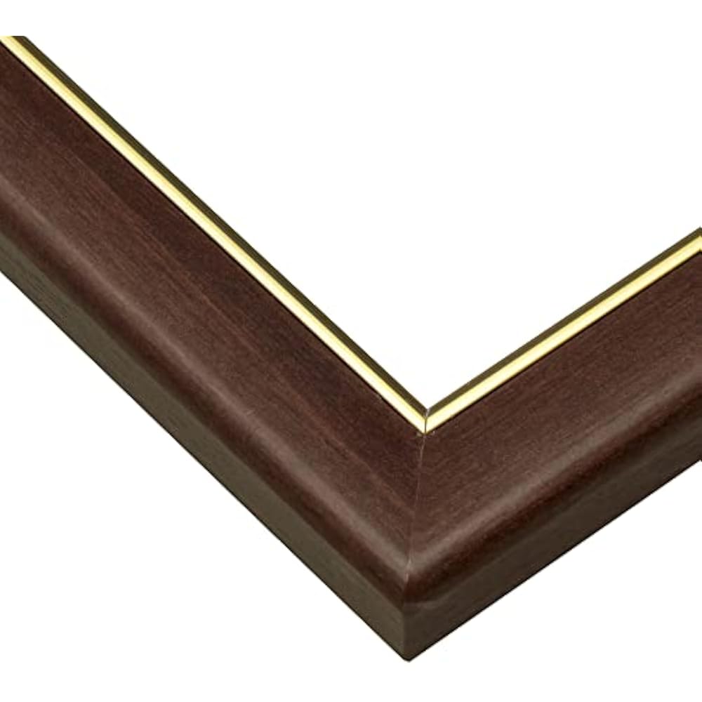 Epoch [made in Japan] wooden puzzle frame, woody panel, excellent gold line, gold molding specifi...