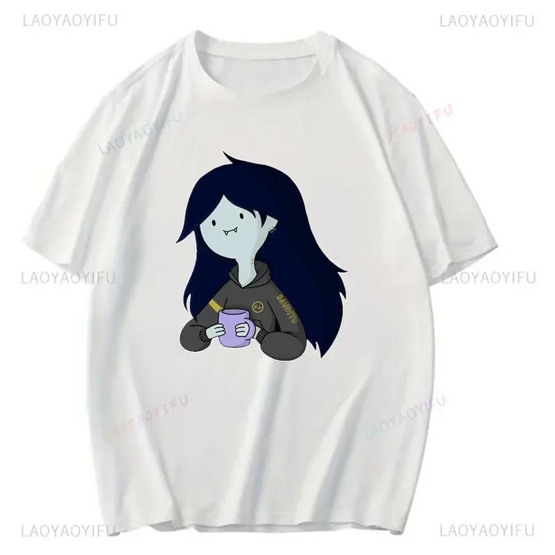 Fashion Adventure Time Cotton T Shirt Marceline The Vampire Queen Short Sleeve T-Shirt Summer O-neck Clothes Unisex Casual Tops