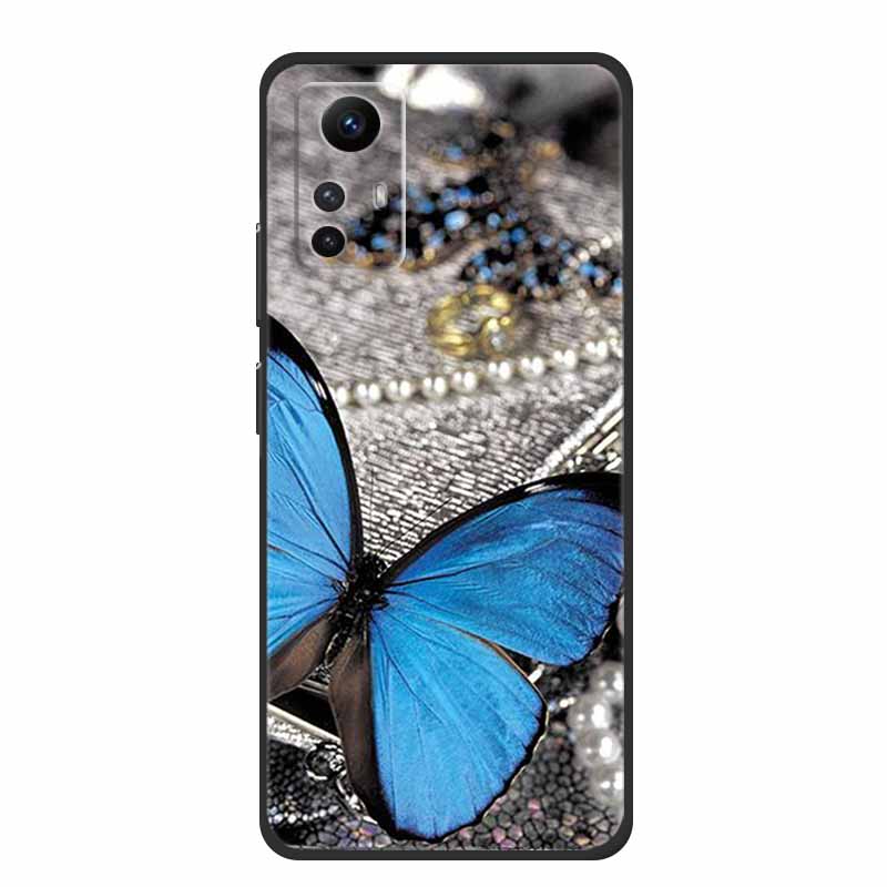 For Xiaomi Redmi Note 12S Case Cool Animals Soft Silicone TPU Phone Case for Redmi Note12S Luminous Butterfly Shockproof Fundas