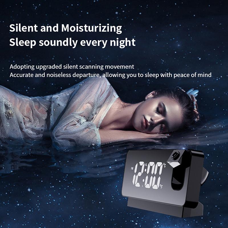 

2023 Led Digital Projection Alarm Clock Table Electronic Alarm Clock With Pr
