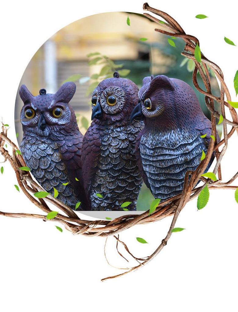 Owl Garden Ornaments: Rodent Repellent, Decorative Bird Sculptures