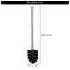 4Pcs Stainless Steel Handle Toilet Brush Bathroom Toilet Cleaning Replacement Brush Toilet Bowl Cleaner Tool Enduring