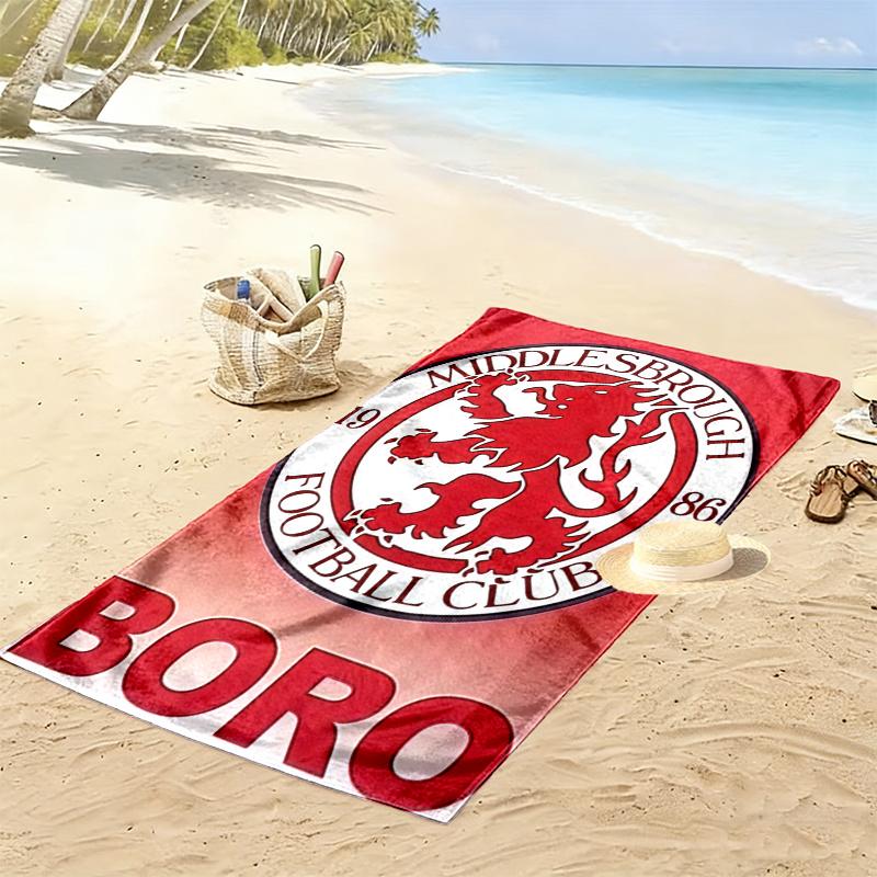 Middlesbrough Towel, Large Soft Quick Dry Towel for Beach Camping Swimming