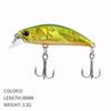 ALASICKA 38mm 3.2g Fishing Lure Micro Minnow Wobbler Sinking Artificial Hard Bait Jerkbait Swimbait Small Stream Trout Bass Bait